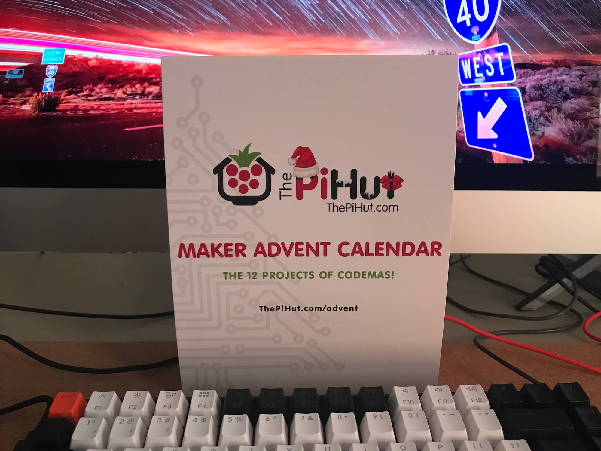 The PiHut Maker Advent Calendar in its box