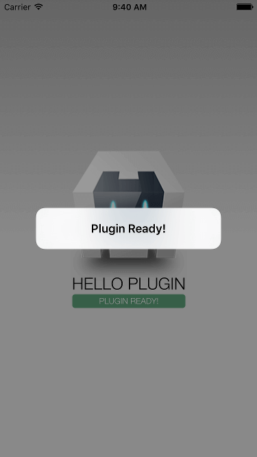 Plugin working on iOS.