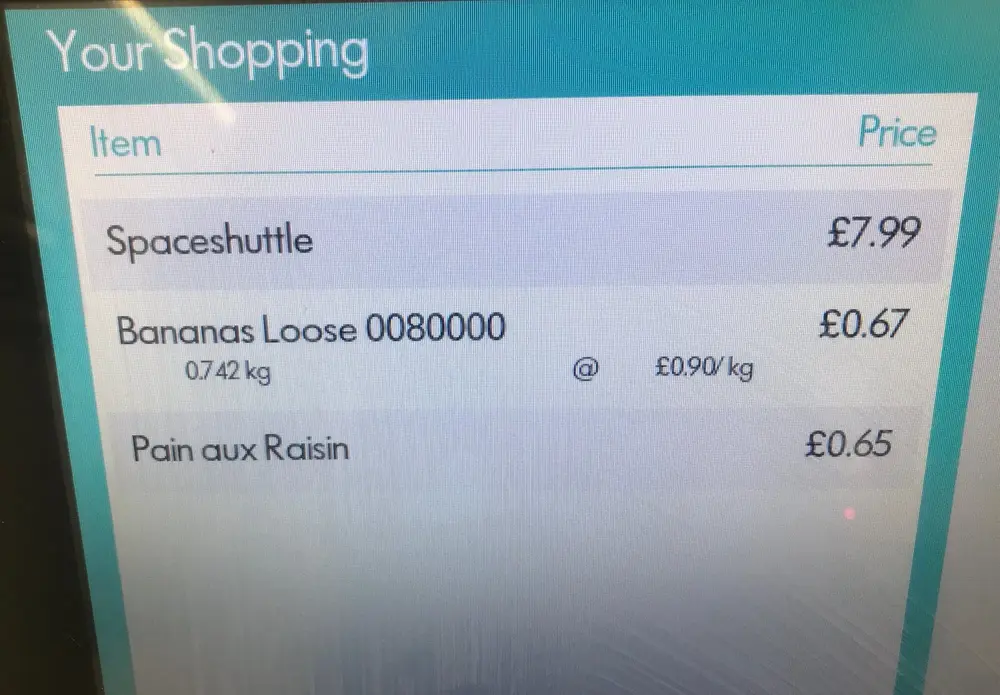 Unexpected item in the bagging area!