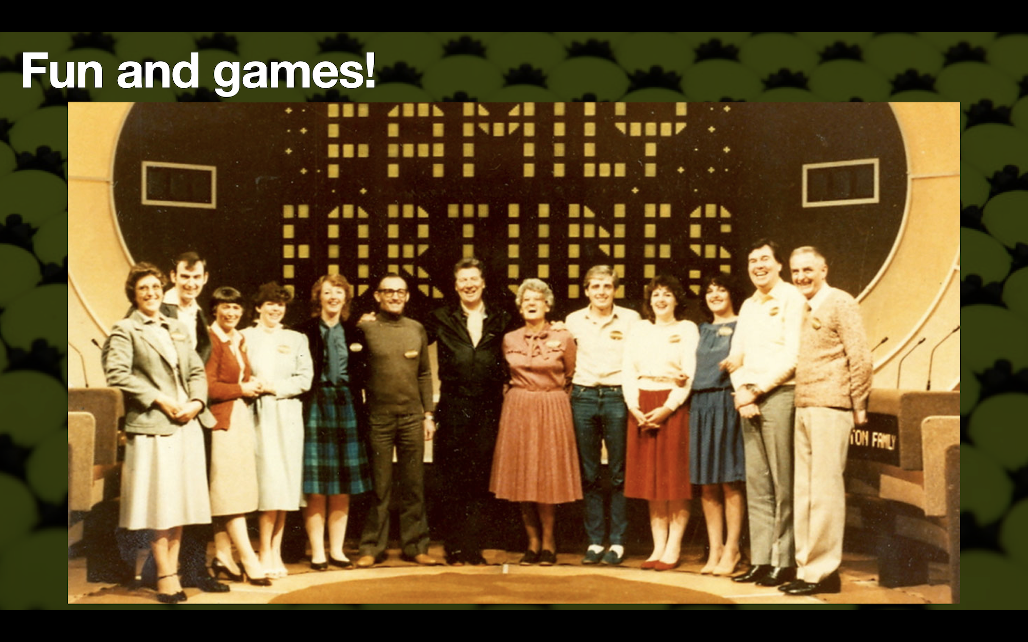 Family Fortunes - a TV game show