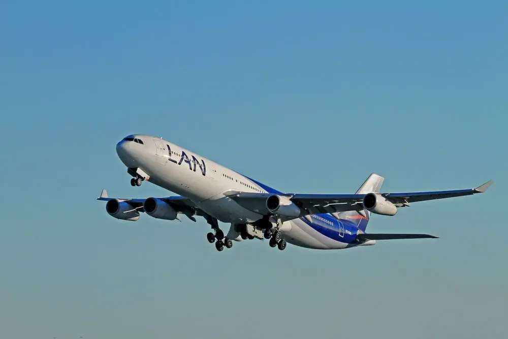 An Airbus A340-300 aircraft.