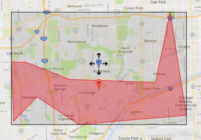 Figure 1: Example Polygon with Bounding Box
