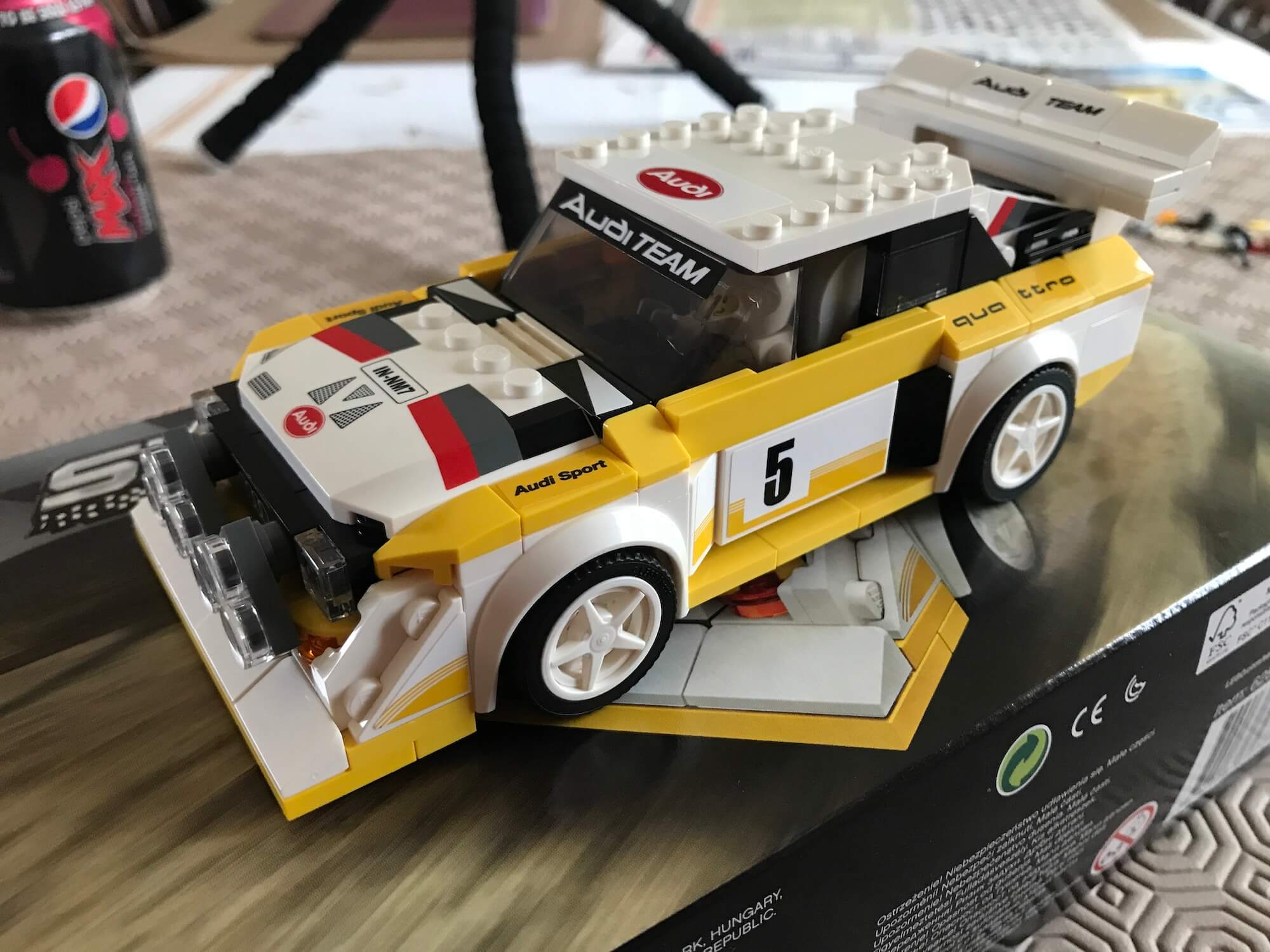 Building the Lego Audi Quattro S1 Set simonprickett v