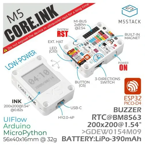 The M5Stack Core Ink Device