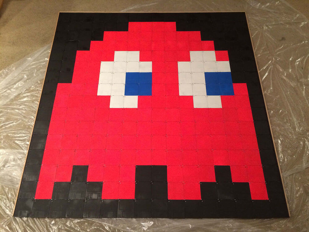 368.64, a Pac-Man Ghost Mosaic