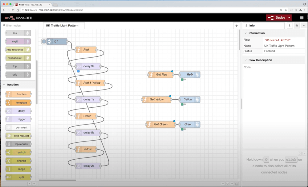 Added nodes to read state for each LED.