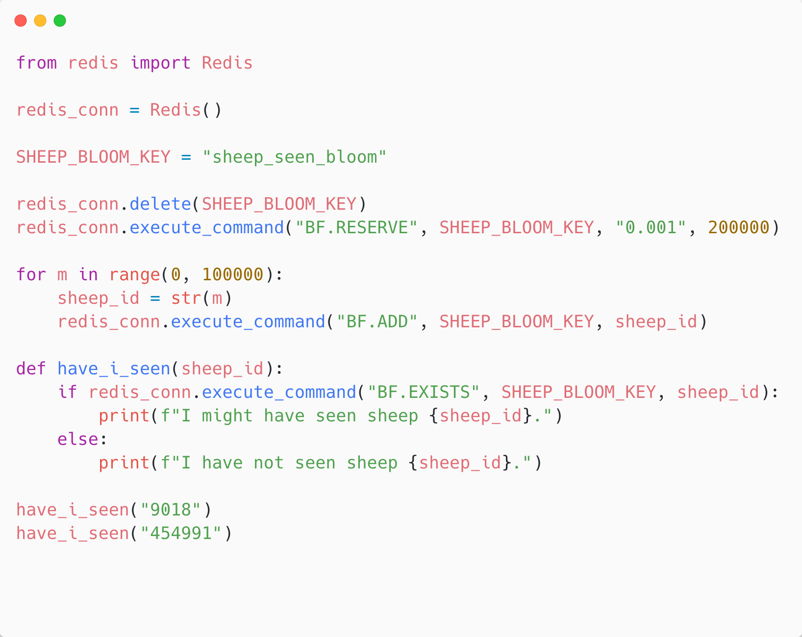 Bloom Filters with RedisBloom