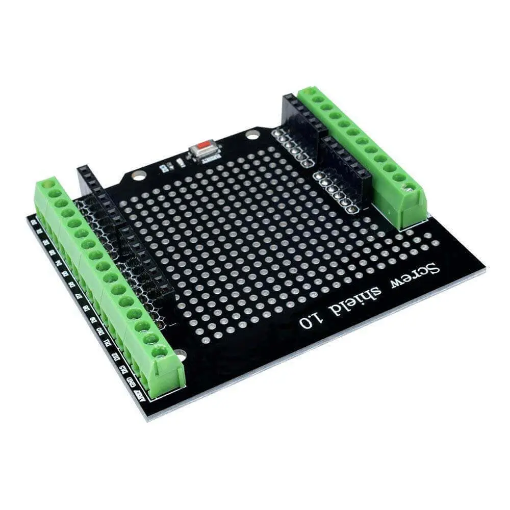 Arduino screw shield.